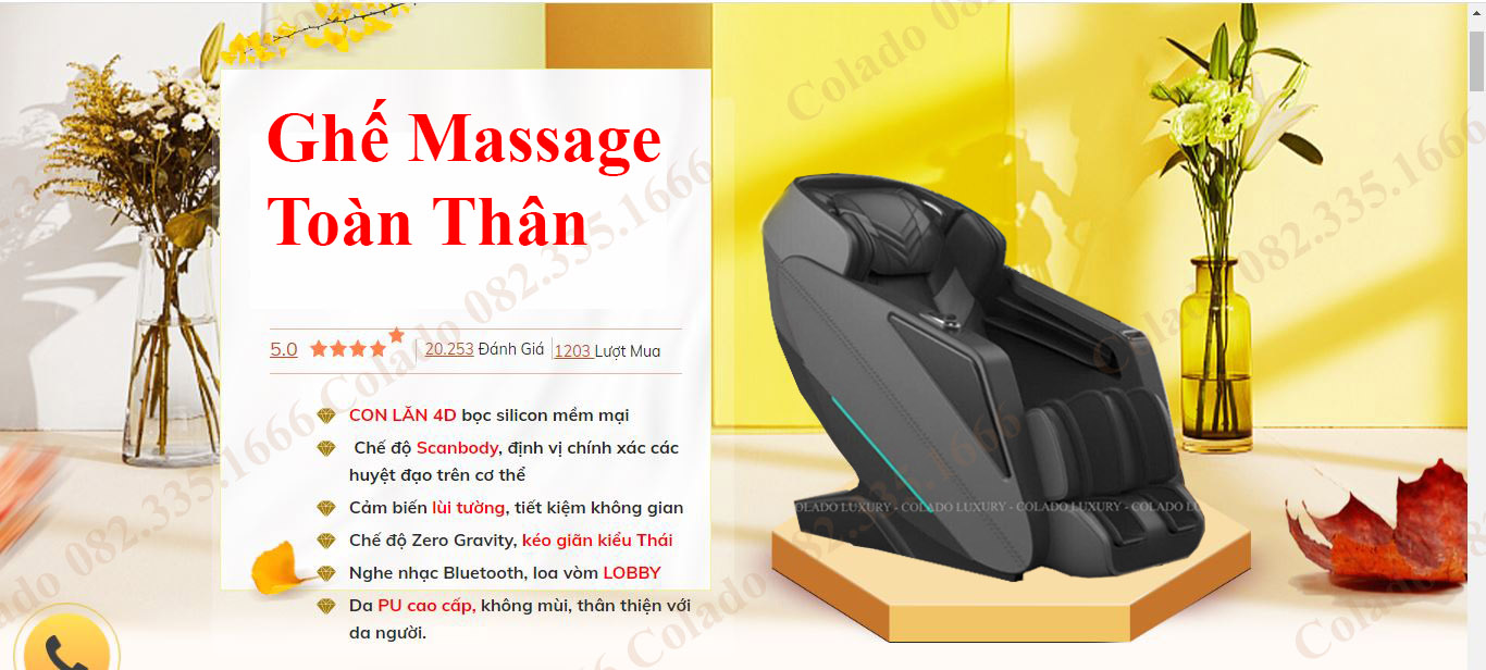 Tổng Ko Ghế Massage Đổ Buôn Giá Rẻ Hơn Thị Trường 30% Đến 40%
