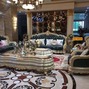 CEN-0002 Sofa Tân Cổ Điển - Gỗ Hồng Vàng (Liên hệ Zalo 081.902.9111 để được Giá Tốt)