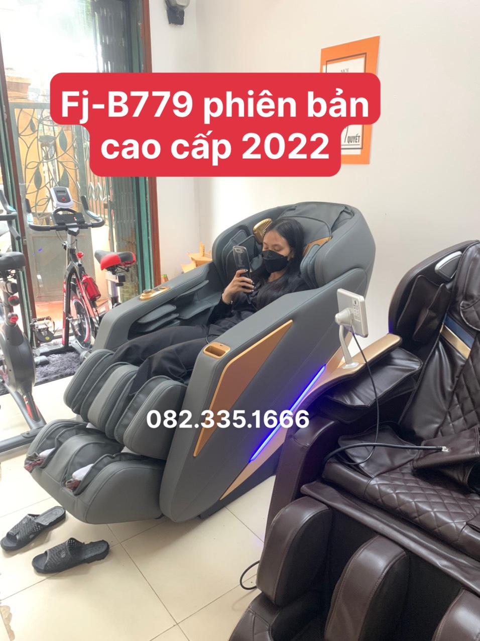 CẦN THANH LÝ GẤP MẪU GHẾ MASSAGE TOÀN THÂN B779 FUJIKIMA - BÁN XẢ LỖ