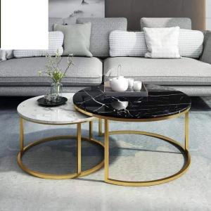 Bàn Trà Sofa Đôi Mặt Đá Đen - Trắng Hiện Đại Đa Ceramic Cao Cấp BT02