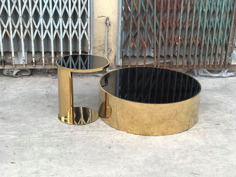 Bàn Trà Mạ Vàng PVD CEN-BS101