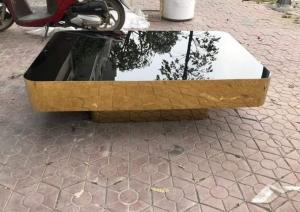 Bàn Trà Sofa inox mạ vàng PVD CEN-BS155