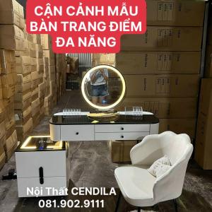 Bộ Bàn Trang Điểm Nhập Khẩu Tích Hợp Sạc Đa Năng, Loa Nghe Nhạc CEN-BT80 (bao gồm: Bàn, Ghế và Gương) – Miễn Phí Vận Chuyển