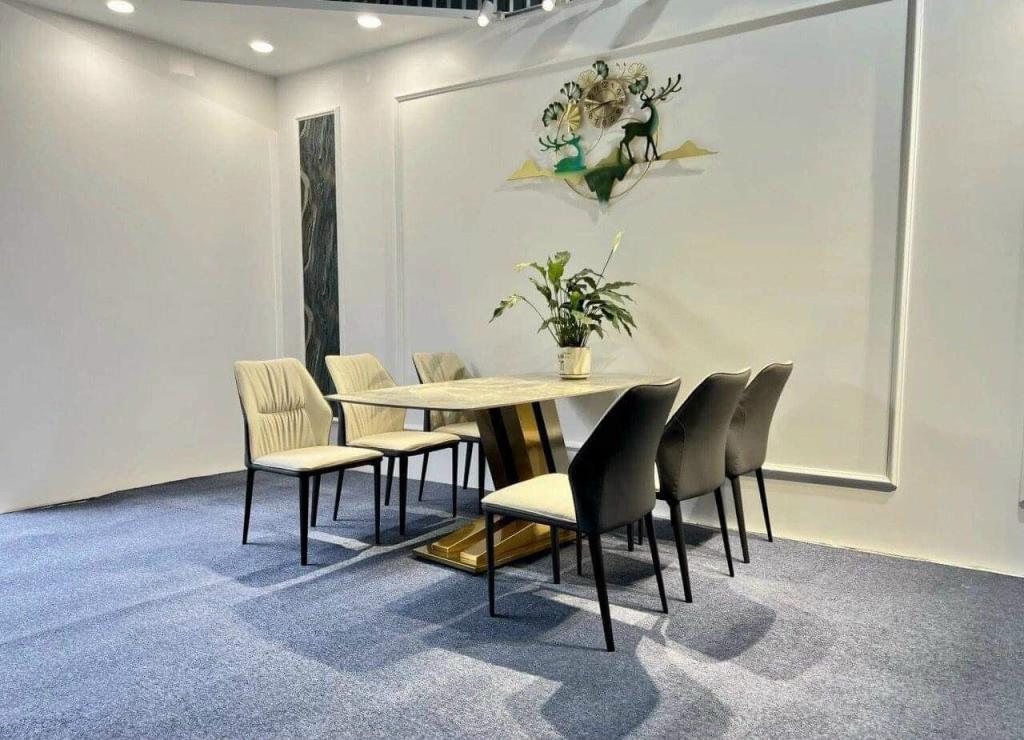 Bàn Ăn Mạ Vàng Nhập Khẩu CEN-B140