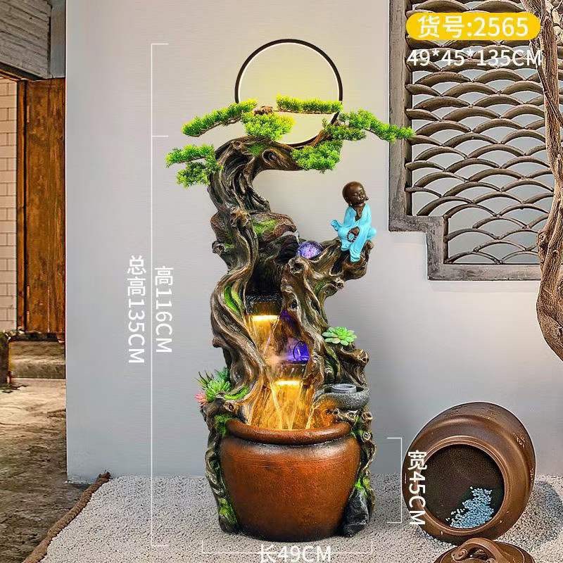 Hòn Non Bộ, Tiểu Cảnh Thác Nước Phong Thủy CEN-TC03
