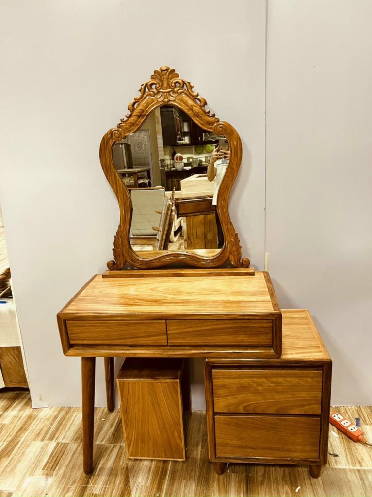 Bàn Trang Điểm Gỗ Hương Xám BTD-G15