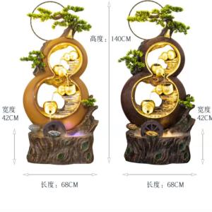 Tiểu Cảnh Phong Thủy, Non Bộ Thác Nước Tiểu Cảnh Cây Tài Lộc TC12