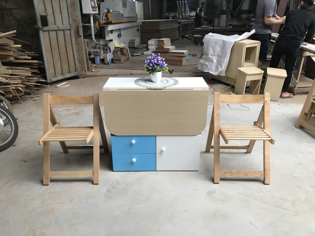 Bộ Bàn Ăn 4 Ghế Nan Gỗ Sồi CEN-BG24