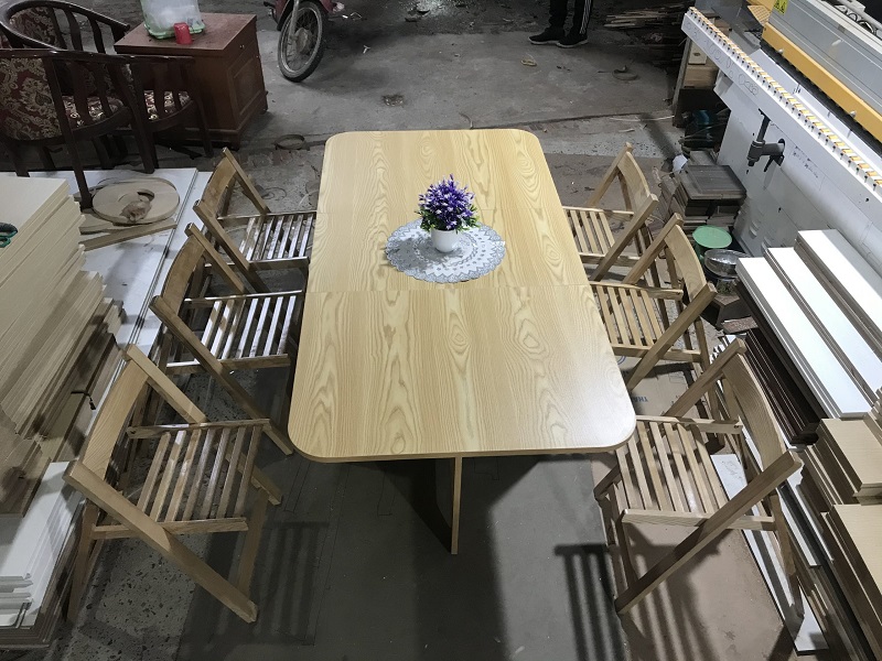 Bộ Bàn Ăn 6 Ghế Nan Gỗ Sồi CEN-BG30