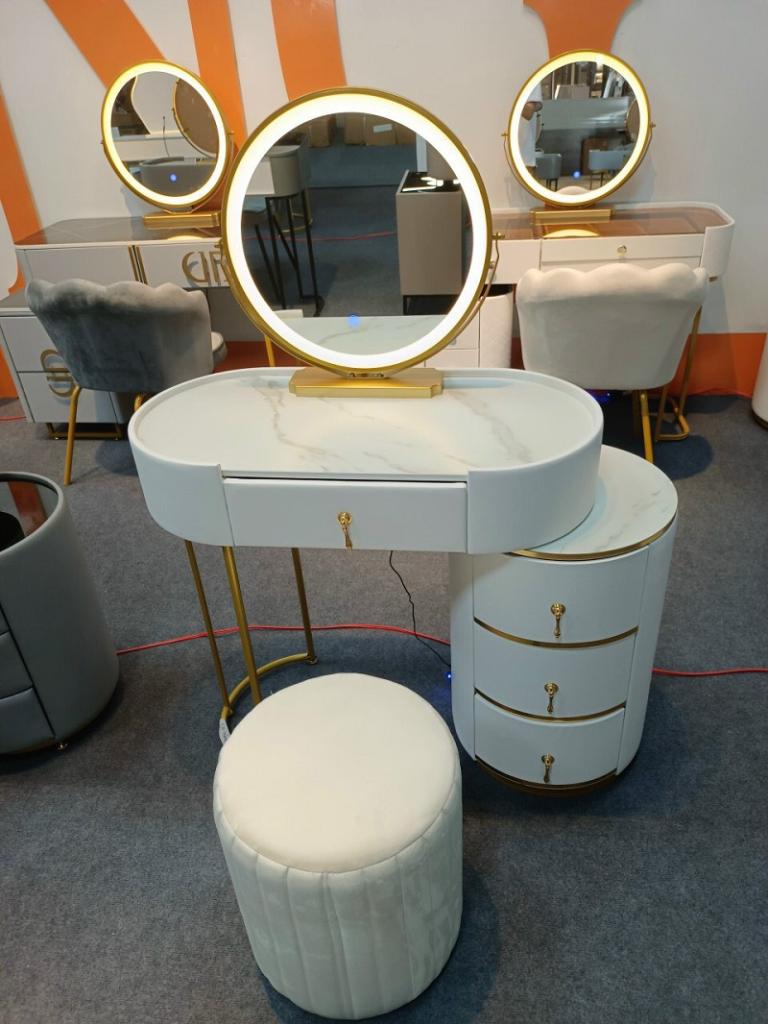 Bộ Bàn Trang Điểm Nhập Khẩu Cao Cấp CEN-BT76 (bao gồm Bàn, Ghế và Gương)