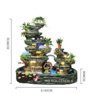 Thác Nước Tiểu Cảnh, Hòn Non Bộ Nuôi Cá CEN-TC221