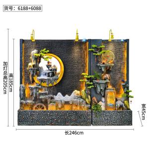 Thác nước Tiểu Cảnh, Tranh Nước, Tường nước, hòn non bộ, nước chảy, sân, ao cá, Đài phun nước, Tường Trang trí CEN-TC239