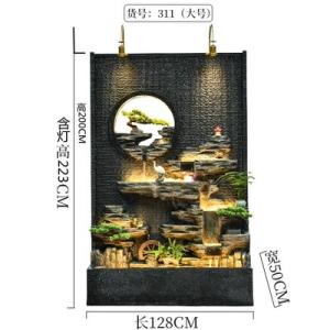 Thác nước Tiểu Cảnh, Tranh Nước, Tường nước, hòn non bộ, nước chảy, sân, ao cá, Đài phun nước, Trang trí cảnh quan sân vườn, trong nhà CEN-TC257