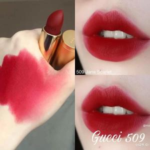 Son Gucci Màu 509 Janie Scarlet Matte Đỏ Lạnh Đỉnh Nhất