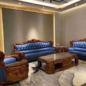 Sofa Gỗ Mun Đẹp Nhập Khẩu Cao Cấp CEN-SM03