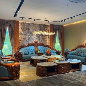Sofa Gỗ Mun Đẹp Nhập Khẩu Cao Cấp CEN-SM05