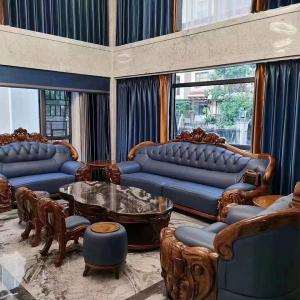 Sofa Gỗ Mun Đẹp Nhập Khẩu Cao Cấp CEN – SM09