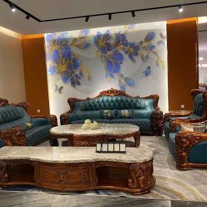 Sofa Gỗ Mun Đẹp Nhập Khẩu Cao Cấp CEN – SM12