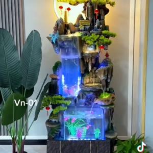 Tiểu cảnh thác nước phong thủy, hòn non bộ miniCEN-TC305
