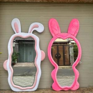 Gương Soi Toàn Thân tai thỏ Bọc Nỉ Nhiều Màu Đẹp Giá Rẻ GU07