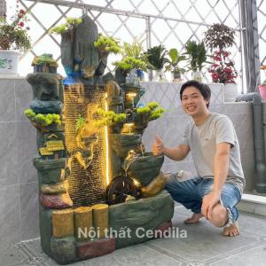 [XẢ KHO] Tiểu Cảnh Thác Nước Phong Thủy TC40 (hàng có sẵn)