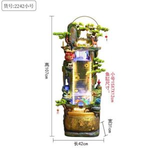 Tiểu cảnh kết hợp bể cá thủy sinh đẹp CEN-TC321