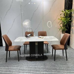 Bàn Ăn 6 Ghế CEN-B366 (đá tinh thể xuyên sáng sang trọng)