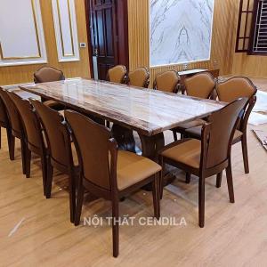 Bộ Bàn Ăn 6 Ghế Gỗ Nhập Khẩu Cao Cấp CEN-B339