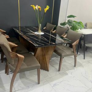 Bộ Bàn Ăn 6 Ghế Gỗ Sồi Nhập Khẩu Cao Cấp CEN-B356