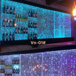 Tường Bọt Nước, Vách Trang Trí Bọt Nước Đổi Màu CEN-VN26 (1m5x2m2 có kệ)