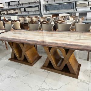 Bộ Bàn Ăn Gỗ 4 Ghế Bọc Da Nhập Khẩu CEN-B411