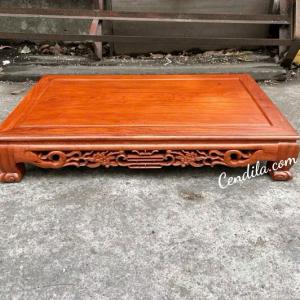 Bàn Osin , bàn Trà chiện Hoa Mai gỗ Hương Đá kích thước 45 x 70 , 50 x 80 , 55 x 100 , 60 x 120 Cao 20 Cm BO-10