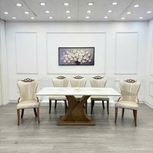 Bàn ăn Ghế Ăn Gỗ Bọc Da Nhập Khẩu CEN-B437