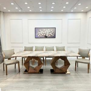 Bàn ăn Ghế Ăn Gỗ Bọc Da Nhập Khẩu CEN-B450