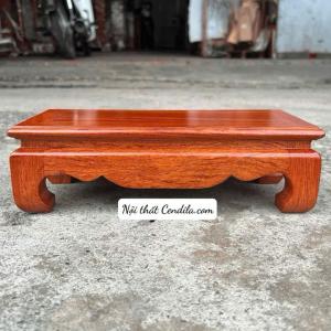 Đế khung ảnh thờ gỗ Hương kích thước Mặt dài 30 đến 63 rộng 13 cao 10 cm đồ dùng phòng thờ