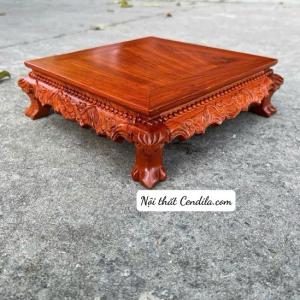 Kỷ Rồng , Đôn Rồng , Đôn Kê Tượng gỗ Hương Ta trang trí phòng khách , kê đồ đồ , kê tượng , kê lọ hoa , cây cảnh- KR13