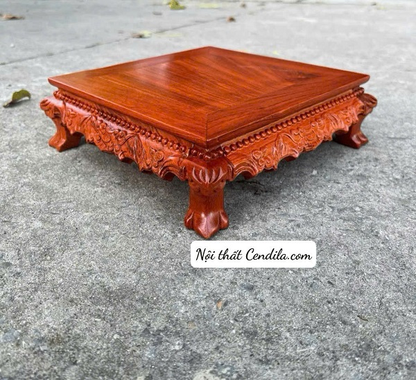 Kỷ Rồng , Đôn Rồng , Đôn Kê Tượng gỗ Hương Ta trang trí phòng khách , kê đồ đồ , kê tượng , kê lọ hoa , cây cảnh- KR13