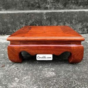 Kỷ Vuông , Đế Tượng gỗ Hương Đá kích thước Mặt 14 16 18 20 22 25 cao 9 cm - ĐG07