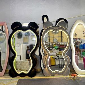 Gương Soi Toàn Thân tai thỏ Bọc Nỉ Nhiều Màu Đẹp Giá Rẻ GU24