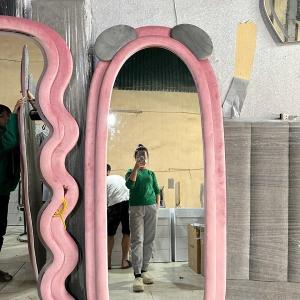 Gương Soi Toàn Thân tai thỏ Bọc Nỉ Nhiều Màu Đẹp Giá Rẻ GU26