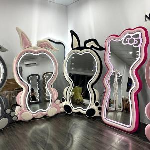 Gương Soi Toàn Thân tai thỏ Bọc Nỉ Nhiều Màu Đẹp Giá Rẻ GU28