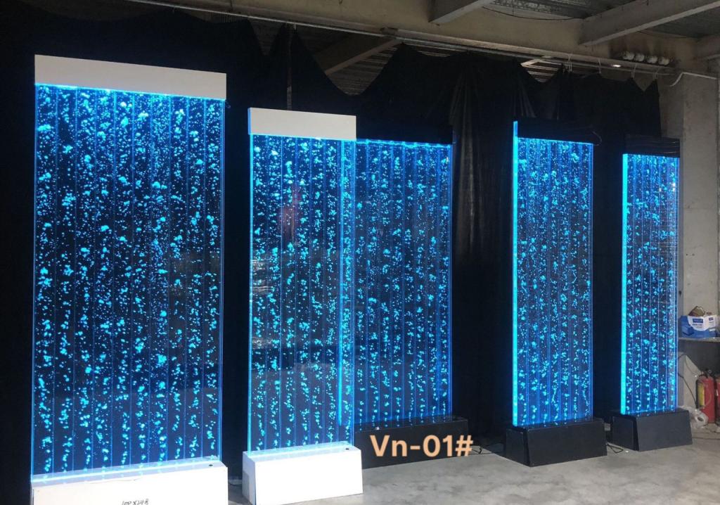 Vách bọt nước trong suốt có kệ nhập khẩu 100% bền đẹp VBN03