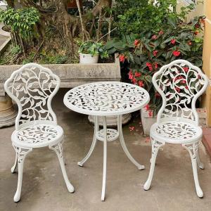 Bàn ghế sân vườn nhôm đúc nhập khẩu giá rẻ hà nội BGSV02