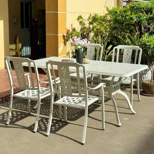 Bàn ghế sân vườn nhôm đúc nhập khẩu giá rẻ hà nội BGSV05