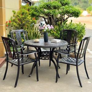 Bàn ghế sân vườn nhôm đúc nhập khẩu giá rẻ hà nội BGSV06